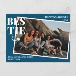 Postal Festiva Elegante Mejor Amigos Galentine's Day Bestie foto