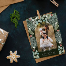 Elegante Navidades botánicos modernos del Arco Fot