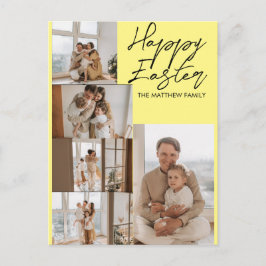 Postal Festiva elegante Pascua Moderna, colección de cinco fotos