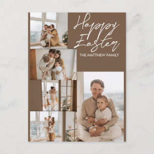 Postal Festiva elegante Pascua Moderna, colección de cinco fotos 