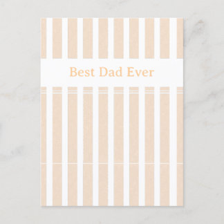 Postal Festiva Elegante Personalizado Mejor Papá del Mundo con Ra