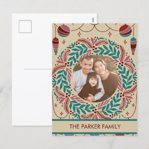 Postal Festiva Elegante Vintage Christmas Whimsy