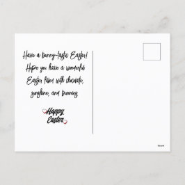 Postal Festiva elegante y moderno de Pascua, colección de tres fo