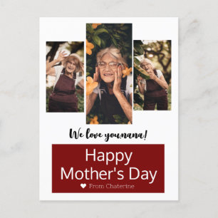 Postal Festiva Elegante y simple Día de la Madre moderno Abuela 3