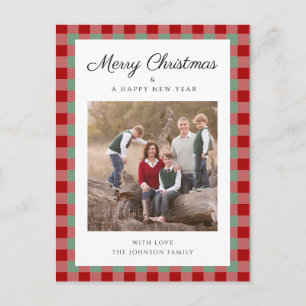 Postal Festiva Elegantes Navidades de fotografía de planta