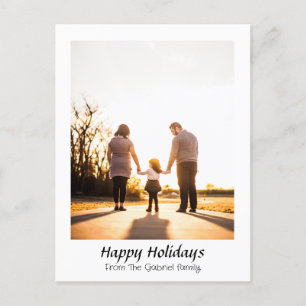 Postal Festiva Elegantes Navidades modernos vacaciones guión de f