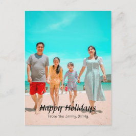 Postal Festiva Elegantes Navidades modernos vacaciones guión de f