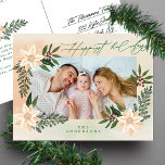 Postal Festiva Elegantes Navidades Poinsettia Splendor Photo<br><div class="desc">💌 Comparte el amor y difunde la alegría de las vacaciones con mi cuidadosa tarjeta de saludo hecha a mano. Esta tarjeta es un lienzo para sus deseos de vacaciones a amigos, familia y colegios. adorné los diseños cautivadores y esto definió toda mi colección de vacaciones. Espero que te gusten...</div>
