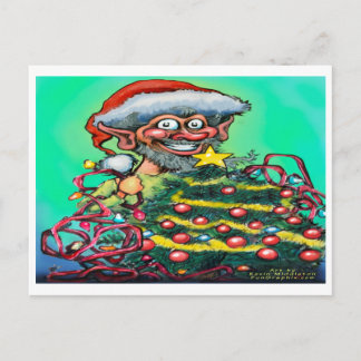 Postal Festiva Elf navidades