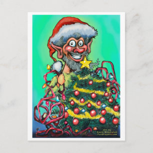 Postal Festiva Elf navidades