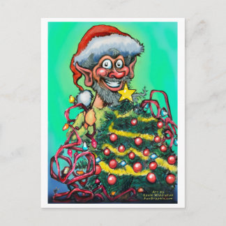 Postal Festiva Elf navidades