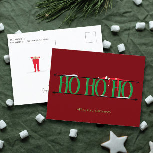 Postal Festiva Elf Shenanigans Navidades del Rótulo de hierro for