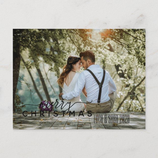 Postal Festiva Ella dijo que sí, Navidades (Anverso)