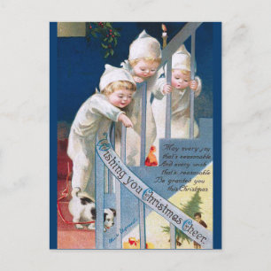 Postal Festiva Ellen H. Clapsaddle: Navidades Cheer