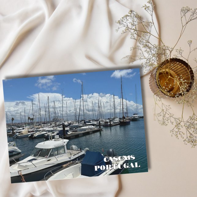 Postal Festiva Embarcadero en Cascais Portugal, fotografía de via (Subido por el creador)