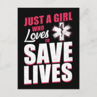 Emergencia de EMT Paramédico EMS Chica que ama
