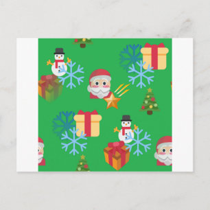 Postal Festiva emoji de navidades
