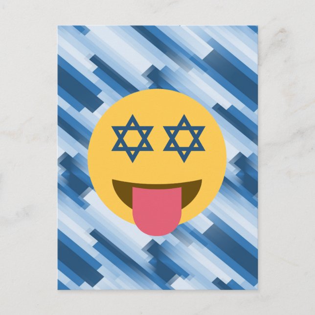 Postal Festiva emoji hanukkah chanukkah (Anverso)