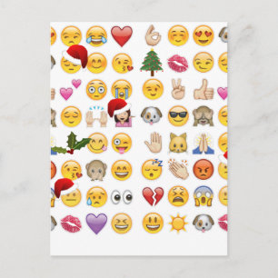 Postal Festiva emojis navidades