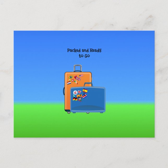 Postal Festiva ¡Empaquetado y listo para irse! (Anverso)