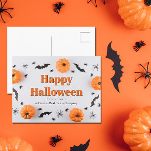 Postal Festiva Empresa personalizada Feliz Halloween Lindo