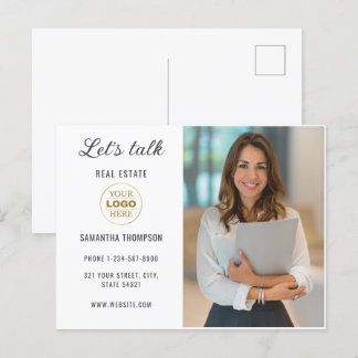 Postal Festiva Empresa Personalizado profesional