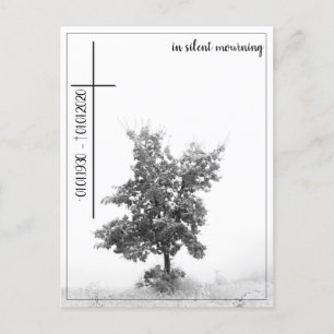 Postal Festiva En duelo silencioso - árbol en prado 2.0