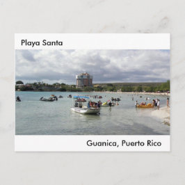 Postal Festiva En Guanica Puerto Rico de Playa Santa