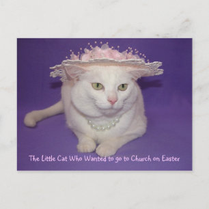 Postal Festiva En su Bonnet de Pascua