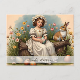 Postal Festiva Encanto vintage de Pascua