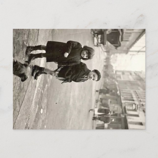 Postal Festiva enfants de Paris 1940 France (Anverso)