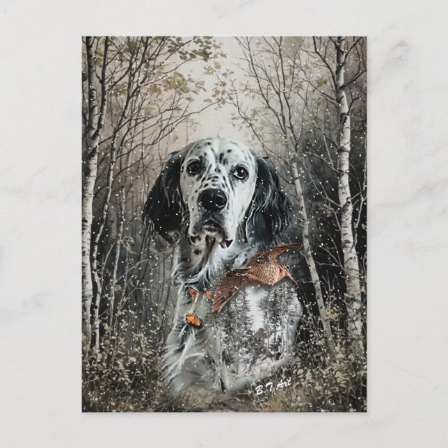 Postal Festiva English Setter  (Anverso)