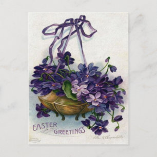 Postal Festiva Ephemera victoriana de Pascua