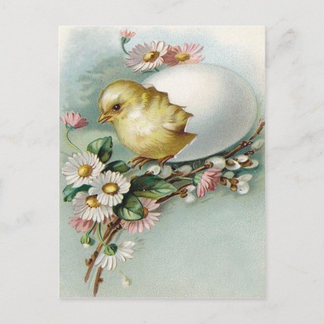 Postal Festiva Ephemeras de Pascua del Victorian (Anverso)