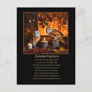 Postal Festiva Equinoccio de Otoño Mabon Pagan Wicca