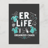 ER Enfermera caos organizado Enfermería divertida 