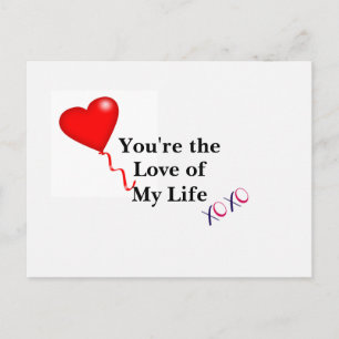 Postal Festiva Eres el amor de mi vida