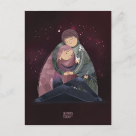 Postal Festiva Eres mi mundo por Alexandra Dikaia Love