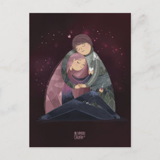 Postal Festiva Eres mi mundo por Alexandra Dikaia Love