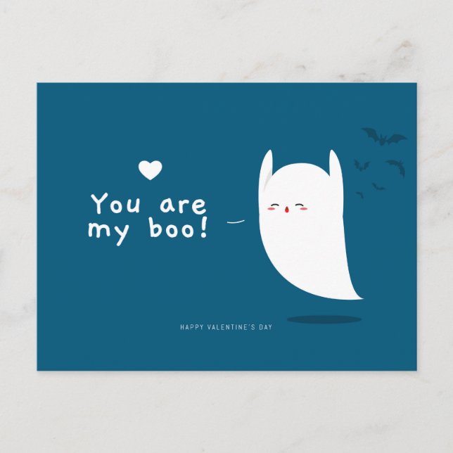 Postal Festiva Eres mi novio Feliz Día de San Valentín (Anverso)