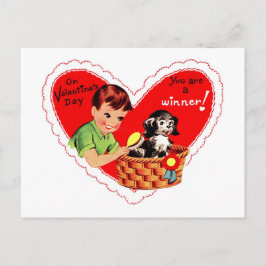 Postal Festiva Eres un ganador Valentine