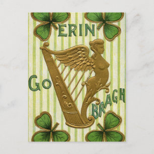 Postal Festiva Erin Go Bragh San Patricio