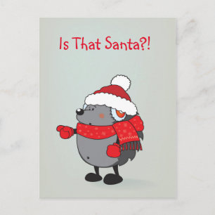 Postal Festiva ¡¿Es ese Santa?!