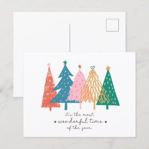 Postal Festiva Es la época más maravillosa del año Navidades