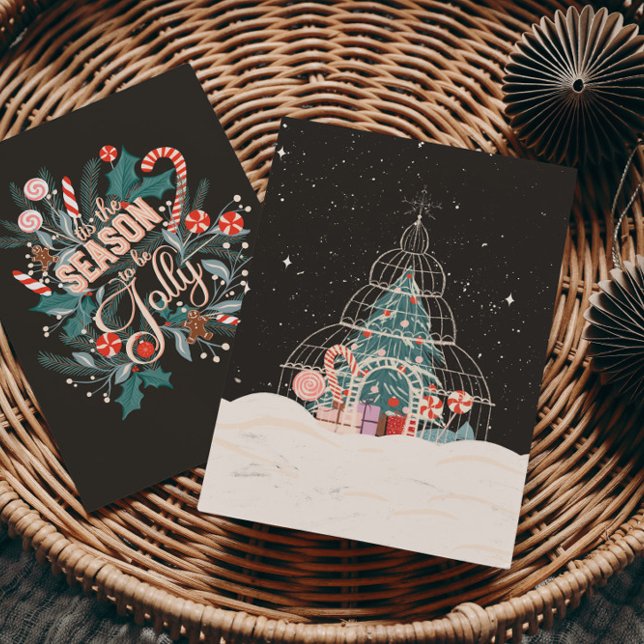 Postal Festiva Es la temporada de fiesta (Subido por el creador)