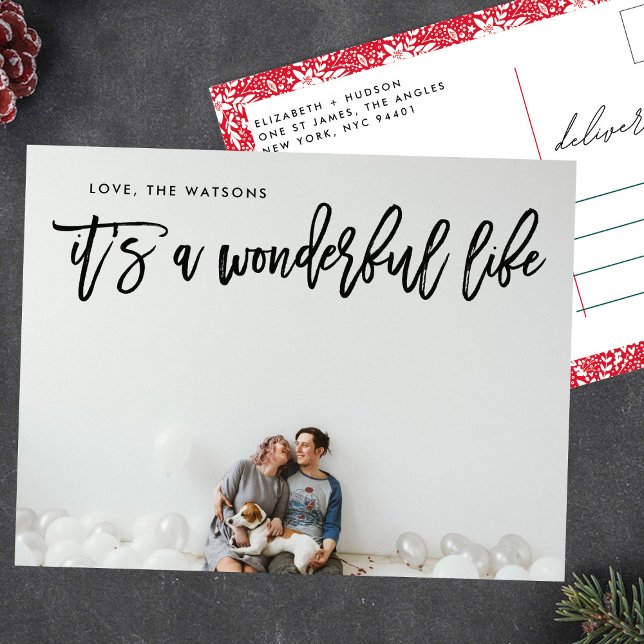 Postal Festiva Es una vida maravillosa sólo Navidades (Subido por el creador)