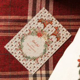 Postal Festiva Escandinavia Navidades de Arte Popular Dalecarlia