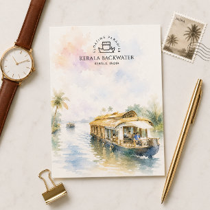 Postal Festiva Escenario de las aguas interiores de Kerala Viaj