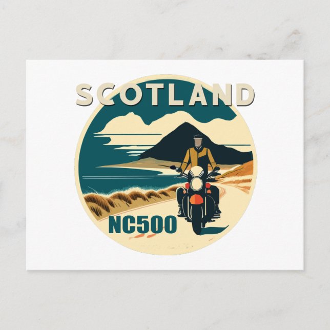 POSTAL FESTIVA ESCOCIA NC500 (Anverso)