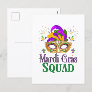 Postal Festiva Escuadrón de Mardi Gras